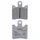 PLAQUETTE DE FREIN NISSIN POUR SUZUKI 250 BURGMAN 1996>2006 AV / SYM 125 JOYMAX 2016> AV / YAMAHA 1300 FJR 2006>2016 AV / KAWASAKI 250 EPSILON 2002> AV (2P-265NS) (SEMI METAL)
