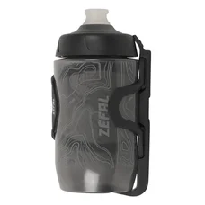 PORTE BIDON ZEFAL PULSE Z2 COMPOSITE NOIR SORTIE LATERALE REVERSIBLE 40g AVEC BIDON SENSE PRO 500ml ADAPTE POUR PETITS CADRES