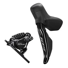 FREIN A DISQUE ROUTE HYDRAULIQUE DI2 SHIMANO 105 AVANT 2x12V. DI2 R7170 DOUBLE NOIR (LEVIER/MANETTE AVEC ETRIER BR-R7170+DURITE ASSEMBLE 1000mm) (OFFRE SPECIALE)