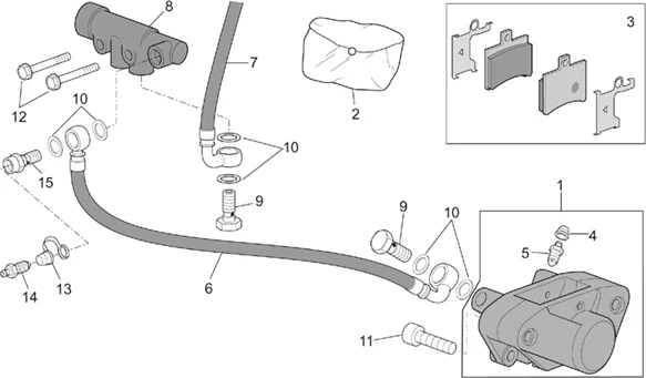 Pince frein arrière