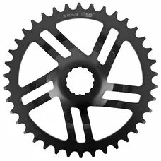 PLATEAU VTT DIRECT MOUNT 38DTS  NOIR ALU ESJOT VAE/E-BIKE MONO ACIER (POUR SYSTEME BOSCH 3ème GENERATION)