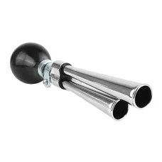 BELL- HORN CHROME-DOUBLE TROMPET (SOLD ON CARD)