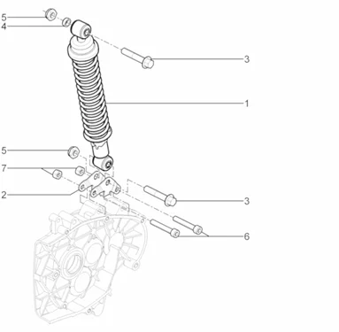 Suspension arrière - Amortisseur/s