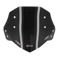 BULLE/SAUTE VENT MOTO POUR BENELLI 502 TRK 2017>2019, TRK X 2018>2019 FUME (SHORT HAUTEUR 330mm)  -FACO-