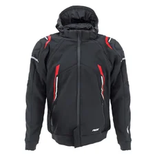 VESTE/BLOUSON ADX RSX NOIR/ROUGE    S  AVEC CAPUCHE AMOVIBLE (AVEC PROTECTIONS/SANS PLAQUE DORSALE)  (HOMOLOGUE NF EN 17092-4 : 2020)