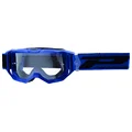 MASQUE/LUNETTES CROSS PROGRIP 3300 TR VISION GO BLEU MAT ECRAN TRANSPARENT ANTI-RAYURES/ANTI U.V./ANTI-BUEE (HOMOLOGUE CE-EN-N° AC-96025 REV.2)