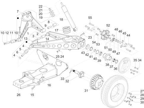 Suspension arriere - amortisseur/s