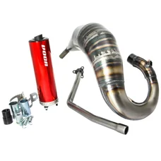 POT 50 A BOITE VOCA CROSS ROOKIE POUR RIEJU 50 MRT (PASSAGE HAUT - SILENCIEUX ALU ROUGE)