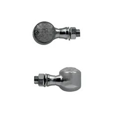CLIGNOTANT MOTO TAAC FR16 7 LEDS FUME/CHROME ALU (M10 / LONG 42mm / H 27mm) (PAIRE) QUALITE PREMIUM  -HOMOLOGUE ECE-