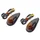 ECLAIRAGE DECO VICMA GOUTTE D'EAU FUME/CARBONE AMPOULE ORANGE (L 65mm / H 32mm / L 23mm) (PAIRE) **