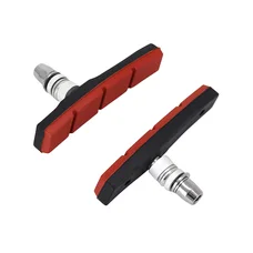 PORTE PATIN FREIN POUR VAE/E-BIKE V-BRAKE A VIS DEPORTE MARWI 80mm NOIR/ROUGE KEVLAR (PAIRE SUR CARTE)