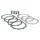 CLUTCH DISC FOR 50cc MOTORBIKE MINARELLI 50 AM6/MBK 50 X-POWER, X-LIMIT/YAMAHA 50 TZR, DTR/PEUGEOT 50 XPS, XR6/RIEJU 50 RS1, SMX/BETA 50 RR - STAGE6 RACING CARBON - 4 FRICTION DISCS.