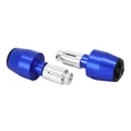 EMBOUT DE GUIDON MOTO POUR YAMAHA 700 MT-07 ALU ANODISE BLEU DIAM 13 ET 17 mm (PAIRE)  -AVOC-