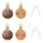 PLAQUETTE DE FREIN TROTTINETTE CT009-S SYNTERISE (CUIVRE COMPOSITE) (DIAM 22 mm) (VENDU PAR 2 PAIRES) -SELECTION P2R-
