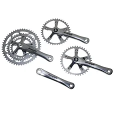 PEDALIER ROUTE STRONGLIGHT 9/10V. IMPACT TANDEM ARGENT 170mm 51-39-30 (KIT AVANT + ARRIERE) (AXE CARRE 115mm)