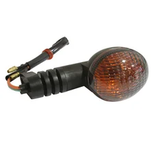 CLIGNOTANT 50 A BOITE ADAPTABLE RIEJU 50 RS2 2002>, RS3 2010>, MRT 2010> TRANSPARENT/NOIR  AR DROIT OU AV GAUCHE   (HOMOLOGUE CE)  -SELECTION P2R-