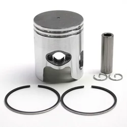 PISTON SCOOT ADAPTABLE MBK 50 BOOSTER, STUNT /YAMAHA 50 BWS , SLIDER - 1999> - (CALOTTE PLATE - DIAM 40)  -P2R PISTON GRAPHITE-