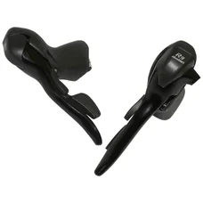 SHIFTERS SET FOR ROAD BIKE - MICROSHIFT  9 SPEED- TRIPLE -ALUMINIUM- -BLACK- (PAIR) COMPATIBLE SHIMANO
