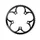 CHAINRING FOR ROAD BIKE- 5 Arms- 51T.Ø 110  -OUTER- ALUMINIUM BLACK- 7075 TA ZEPHYR   (SHIMANO TYPE) 9/10Speed.