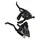 LEVIER/MANETTE VTT PATIN P2R 3x7V. NOIR ALU V-BRAKE COMPATIBLE SHIMANO (PAIRE)