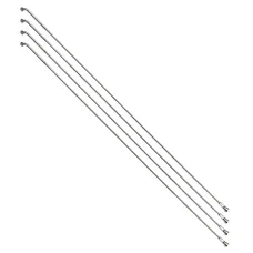 STAINLESS SPOKE- SILVER FOR EBIKE Ø 2,0mm -  Ø  2,3mm  L 260mm SAPIM "J BEND" WITH NUTS (SOLD PER 4)