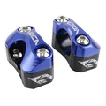 PONTET DE GUIDON UNIVERSEL VOCA HB28 V2 ALU CNC ADAPTATEUR DIAM 28,6mm NOIR/BLEU (ENTRAXE FIXATION 32,20 A 34,80mm) (PAIRE)