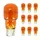 AMPOULE/LAMPE STANDARD 12V 10W CULOT W2,1x9,5d NORME T13 WEDGE STANDARD ORANGE (CLIGNOTANT) (BOITE DE 10)  -FLOSSER