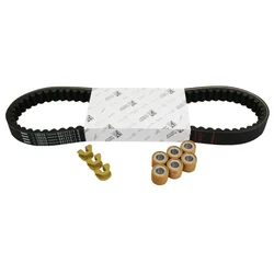 KIT TRANSMISSION (COURROIE, GALETS, GUIDES) ORIGINE PIAGGIO 125 X8, X9, X7, VESPA GTS, X-EVO, MP3, HEXAGON GTX/GILERA 125 RUNNER, NEXUS/APRILIA 125 ATLANTIC, SR-MAX  -1R000433-