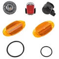 ECLAIRAGE VELO A PILE KIT HOMOLOGUE POUR VELO (LIVRE AVEC PILE)
