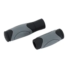 HAND GRIPS FOR MTB/URBAN - NEWTON DUAL COMPOUND-BLACK/GREY -  L125/90mm (PAIR)