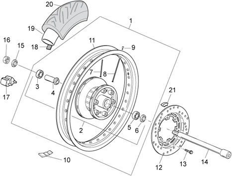 Roue arrière I