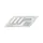 AUTOCOLLANT/STICKER/DECOR AILE ARRIERE  "MP3" GRIS CLAIR ORIGINE PIAGGIO 125-250-400 MP3  -653044-