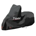 HOUSSE/BACHE DE PROTECTION MOTO TAAC SUPER HYDROSCUD OXFORD 300D POLYESTER ETANCHE/WATERPROOF 5000mm TAILLE   S NOIR (186x86x124cm) (SANGLE ANTI-FLOTTEMENT/OEILLET ANTIVOL)