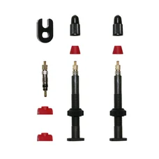 VALVE DE PNEU TUBELESS PRESTA P2R CARBONE 45mm (POIDS : 7g/PR) (VENDU A LA PAIRE SUR CARTE)