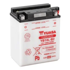BATTERIE 12V 14 Ah YB14L-B2 YUASA YUMICRON AVEC ENTRETIEN  (Lg134xL89xH166mm)
