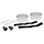 RUBAN DE GUIDON / CINTRE BTP PERFORMANCE PRO BLANC REFLECHISSANT AVEC BOUCHONS (CONFORTABLE EPAISSEUR 3mm)