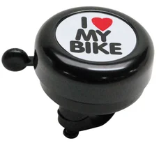 RING BELL -  P2R ALUMINIUM BLACK - ''I LOVE MY BIKE'' 50mm (SOLD PER UNIT)