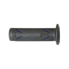 REVETEMENT POIGNEE PROGRIP MOTO ON ROAD 718 DOUBLE DENSITE NOIR/BLEU OPEN END 122mm (PAIRE)