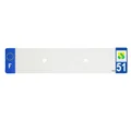 PLASTIC STRIP FOR BLANK PVC LICENSE PLATE (CAR FORMAT 520X110)-DEPT 51/EUROPE (SOLD PER UNIT)