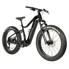 VELO ELECTRIQUE/VAE VTT FAT BIKE 26 LEADER FOX BRAGA 2024 NOIR 9V MOTEUR CENTRAL BAFANG M510 36V 95Nm BATTERIE 23,2Ah (18'' - H45,7cm - TAILLE M - POUR ADULTE DE 168cm à 178cm)
