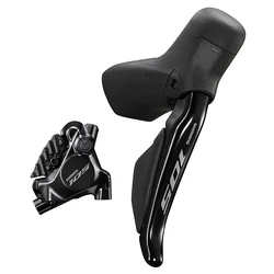 FREIN A DISQUE ROUTE HYDRAULIQUE DI2 SHIMANO 105 ARRIERE 12V. R7170 DOUBLE NOIR (LEVIER/MANETTE AVEC ETRIER BR-R7170+DURITE ASSEMBLE 1700mm) (POUR MONTAGE ATELIER)