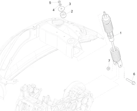 Suspension arrière - Amortisseur/s