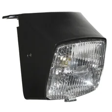 PHARE/PROJECTEUR CYCLO ADAPTABLE PEUGEOT 103 MVL, VOGUE NOIR AVEC AMPOULE 12V 15W  -P2R-