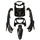 FAIRINGS/BODY PARTS FOR MAXISCOOTER  HONDA 125 SH  BLACK GLOSS  (6 PARTS KIT)