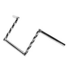GUIDON CYCLO Z BARRE TORSADE ADAPTABLE PEUGEOT 103/MBK 51 ACIER CHROME HAUTEUR 200mm  -SELECTION P2R-