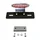 SUPPORT DE PLAQUE IMMATRICULATION AVEC FEU 50 A BOITE/MOTO METAL FEU FUME/NOIR A LEDS (STOP + POSITION + ECLAIRAGE PLAQUE) (L 105mm / H 22mm / L 40mm) (HOMOLOGUE CE)  -REPLAY-
