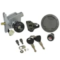 CONTACTEUR A CLE SCOOT ADAPTABLE MBK 50 NITRO 1997>2002/YAMAHA 50 AEROX 1997>2002 (5 FILS) (AVEC SERRURE DE SELLE + BOUCHON ESSENCE)  -QUALITE ECO-