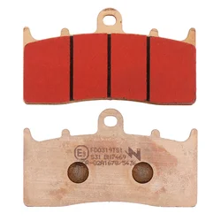 PLAQUETTE DE FREIN NEWFREN POUR BMW 1100 R S 2000>2006 AV, 1150 R R 1999>2006 AV, 1200 R R 2006>2014 AV, 1300 K R 2009>2015 AV, 1600 K GT 2010>2021 AV (FD0319TS) (TOURING METAL FRITTE)