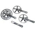 PEDALIER ROUTE STRONGLIGHT 9/10V. IMPACT TANDEM ARGENT 170mm 51-39-30 (KIT AVANT + ARRIERE) (AXE CARRE 115mm)