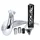 POT 50 A BOITE VOCA CROSS CHROMED POUR SHERCO 50 SM-R, SE-R (PASSAGE HAUT - SILENCIEUX ALU NOIR)